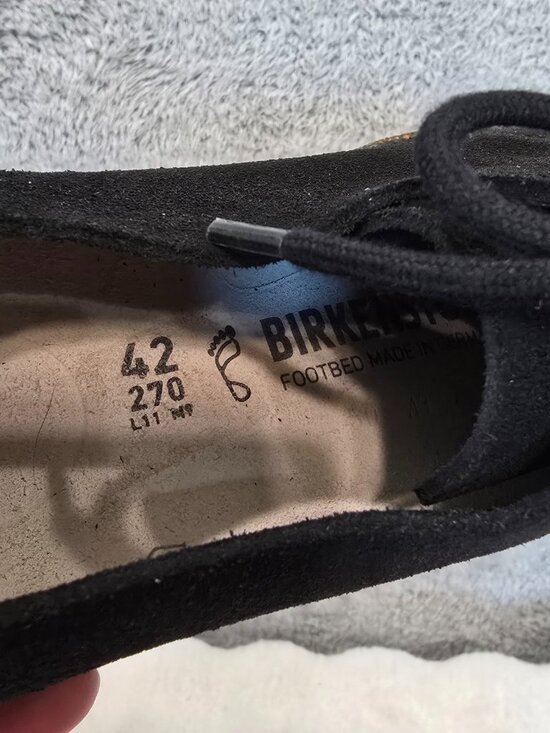 Birkenstock Uppsala Low Black Suede Size 42 Regular/Wide Men\'s 9 Ladies 11 NEW main image 7